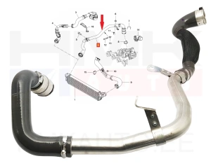 Turbocharger air pipe OEM Renault Master 2,3DCI 2016-