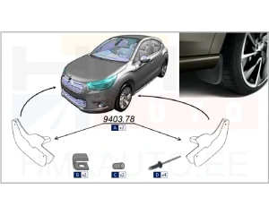 Porikummid eesmised OEM Citroen DS4