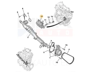 Дополнительный насос, электрический OEM Citroen/Peugeot 1,6 EP6