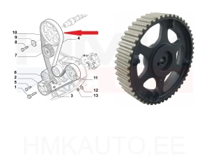 Camshaft pulley OEM Fiat Ducato 2,3JTD