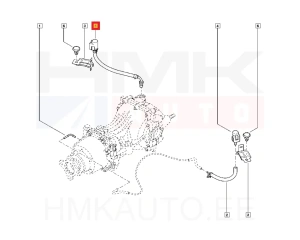 Durite de reniflard pour différentiel OEM Renault Kadjar/Koleos