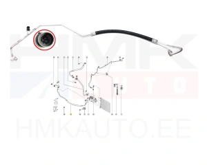 Korkeapainejohto, ilmastointilaite OEM Renault Master 2010-  RWD