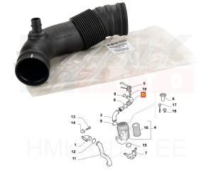 Õhufiltri toru OEM Fiat Ducato 2,3JTD 2011-