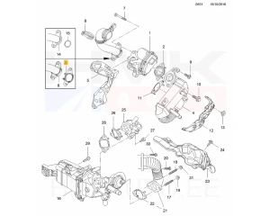 EGR-ventiilin tiiviste OEM Renault 1,6DCI