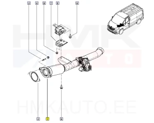 Heitgaaside klapp OEM Renault Trafic 2016- Euro6
