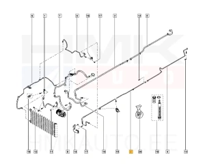 Konditsioneeri toru tagumine, kõrgsurve OEM Renault Trafic III L2 2014-