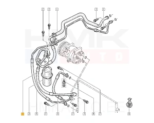 Ilmastointilaitteen putki OEM Renault Trafic II 2010-