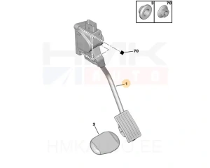 Электронная педаль газа OEM Citroen/Peugeot