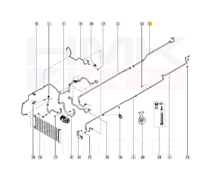 Konditsioneeri toru tagumine, madalsurve OEM Renault Trafic III 2014- (R134a)