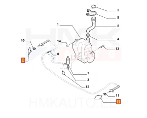 Tulepesuri katete komplekt OEM Jumpy/Expert/Scudo 2007-