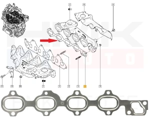 Pakosarjan tiiviste Renault 1,6dCi