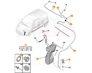 Réservoir de lave-glace Nemo/Bipper
