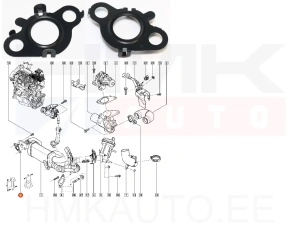 EGR jäähdyttimen tiiviste Renault 1,5DCi