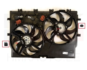 Radiator cooling fan with frame OEM Jumper/Boxer/Ducato 06-  (400/500W)