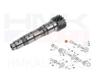 Vaihteiston sivuakseli 15x73 lyhyt Jumper/Boxer/Ducato 2006-16 3,0HDI