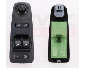 Kytkin, lasinnostin ja peilien säättö, vasen OEM Jumper/Boxer/Ducato 2012- (taitettava peili)