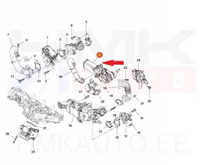 Module refroidisseur EGR OEM Renault Master 2,3DCi 2019-  Euro6  M9T-716