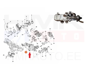 EGR cooler module OEM Renault Master 2,3DCi 2019-