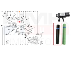Flexible du capteur de pression des gaz d'échappement Renault 1,5dCi