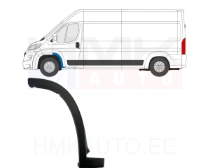 Esi rattakoopa liist vasak OEM Jumper/Boxer/Ducato 2018- (must)