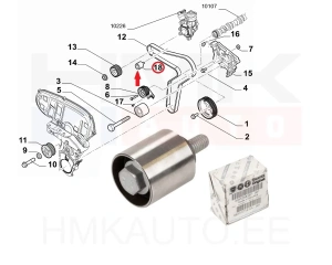 Poulie, courroie de distribution OEM Fiat Ducato 2,2D 2021-