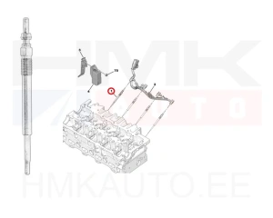 Hehkutulppa OEM Citroen/Peugeot 2.2HDI DW12 EURO6