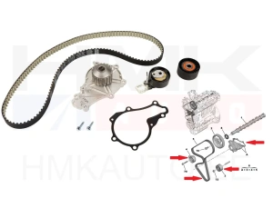 Timing belt kit + water pump OEM Citroen C3 , C4 Peugeot 208 1.6HDI