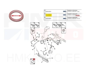 Joint torique tuyau de direction assistée OEM Citroen/Peugeot 8,8mm
