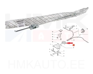 Parking brake adjusting rod OEM Jumper/Boxer/Ducato 2006-  L2