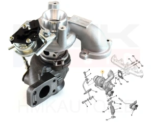 Турбокомпрессор OEM Citroen/Peugeot/Fiat/Ford 1,6HDI
