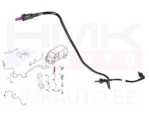 Трубка подачи топлива OEM Renault Trafic 1,9dCi 2001-