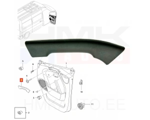 Esiukse käepideme kate sisemine parem OEM Renault Master 2010-
