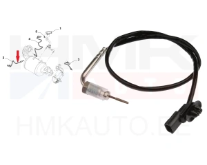 Датчик температуры выхлопных газов OEM Renault Trafic III 1.6DCI