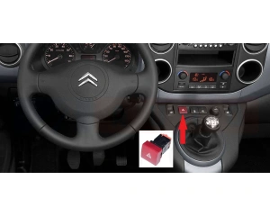 Hazard light switch OEM Berlingo/Partner 2008-