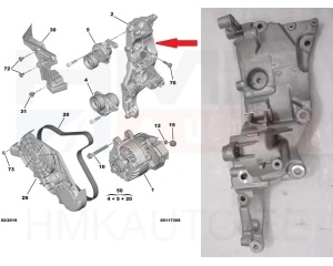 Mootori lisaseadmete kronstein OEM Citroen/Peugeot 2,0HDI