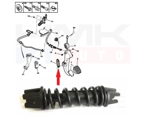 Clutch pedal spring Citroen/Peugeot