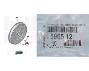 Goupille de centrage mécanisme d'embrayage OEM Peugeot/Citroen 6x17
