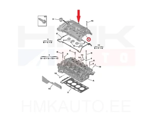 Клапанная крышка OEM Citroen Peugeot EP6F