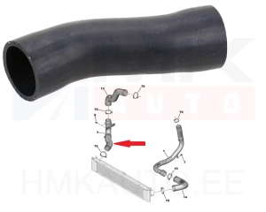 Gaine de suralimentation (côté intercooler) Jumper/Boxer/Ducato