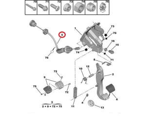 Siduritross automaatreguleerimisega Peugeot 206 1.1-1.6