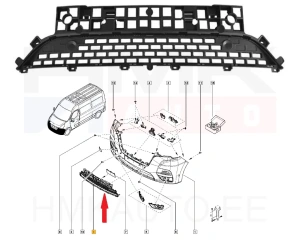 Esistange iluvõre OEM Renault Master 2019-