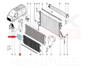 Radiator air deflector lower right OEM Renault Master 2019-