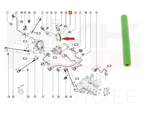 Шланг датчика давления выхлопных газов Renault