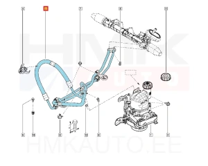 Power steering pipes OEM Dacia
