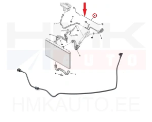 Tрубка расширительного бачка OEM Citroen/Peugeot