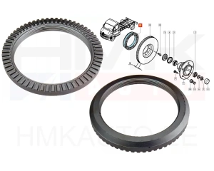 Bague capteur ABS avant Renault Master/Mascott 98-07 RWD