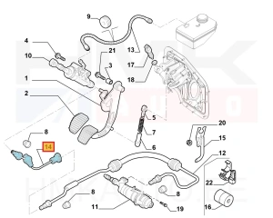 Sidurisilindri toru OEM Expert/Jumpy/Scudo 2007-