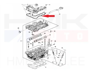 Rocker cover gasket Citroen/Peugeot/Opel EB2