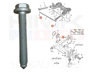 Subframe fixing bolt OEM Peugeot/Citroen M12x1,75x80