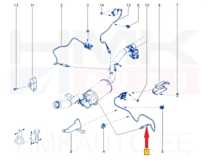 Capteur NOx avant OEM Renault Trafic 2.0DCi